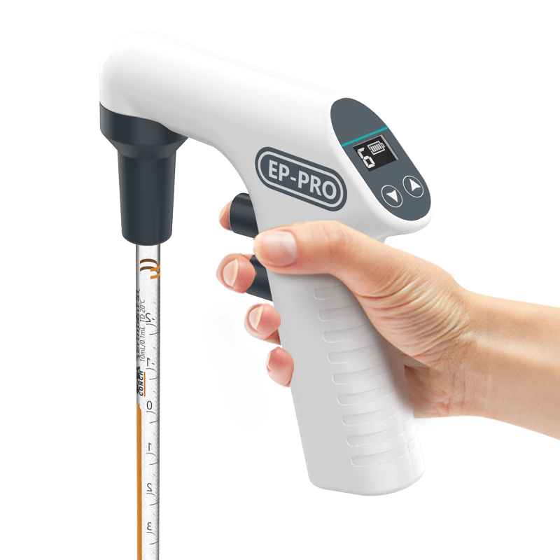 Electronic Pipette Fillers with 6 different suction Speeds, Rechargeable, E-suction methods, Capacity: 0.1-100ml, Automatic Pipette Fillers