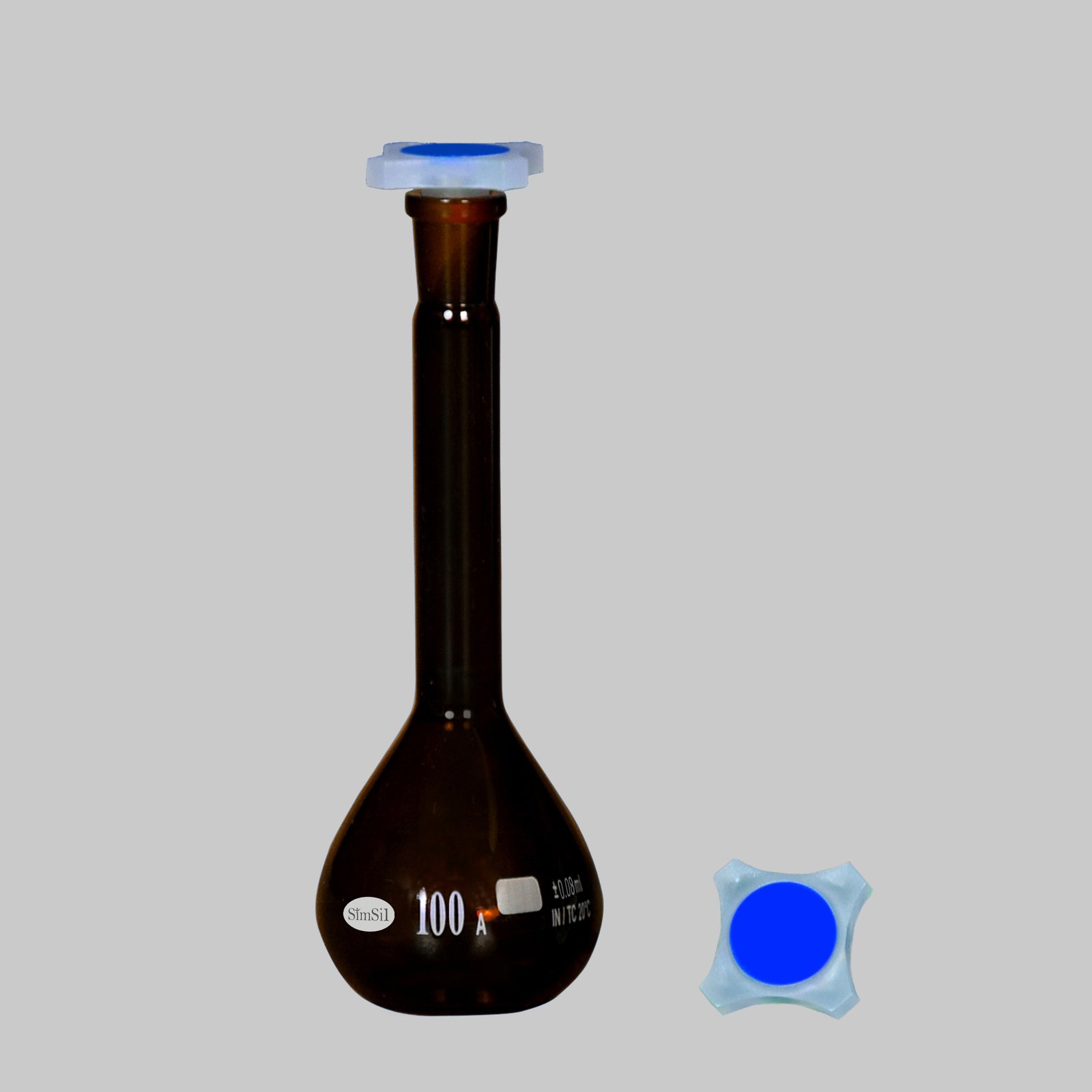 Volumetric Flask Class A, Amber
